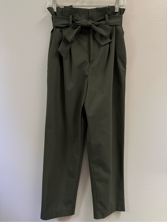 H&M Pants - H&M Olive Green Paperbag Waist Trousers